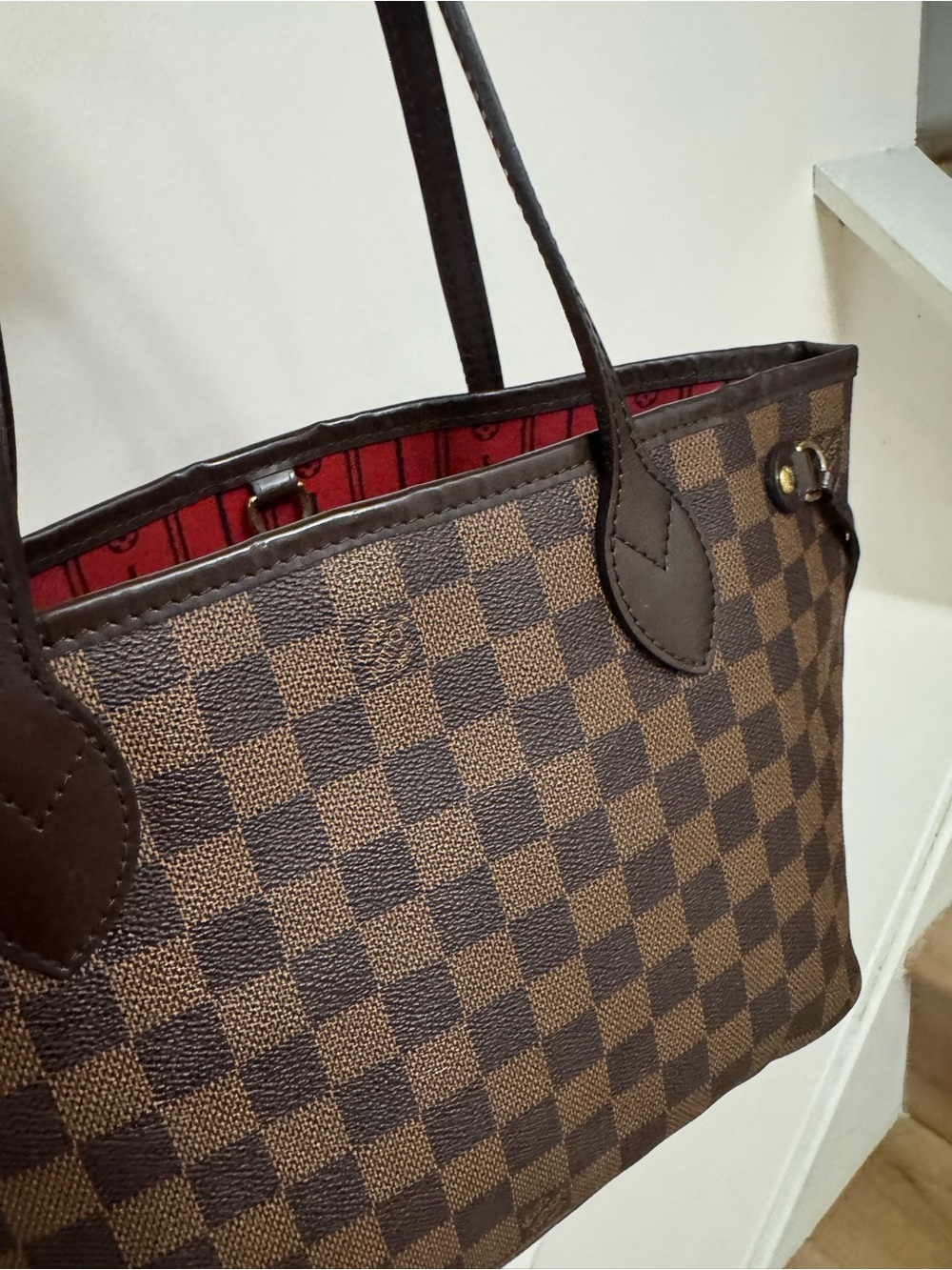 LOUIS VUITTON NEVERFULL PM IN DAMIER EBENE - Picture 13 of 15
